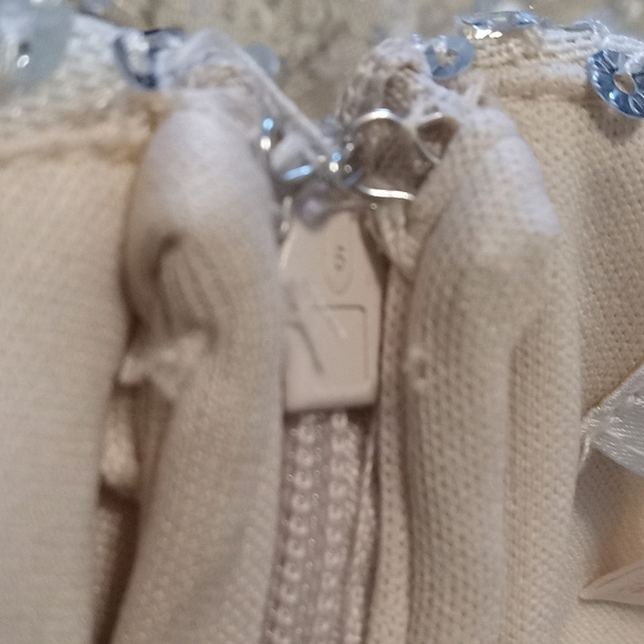 Vici Sequin Platinum balloon sleeve Dress Size M - Picture 11 of 15